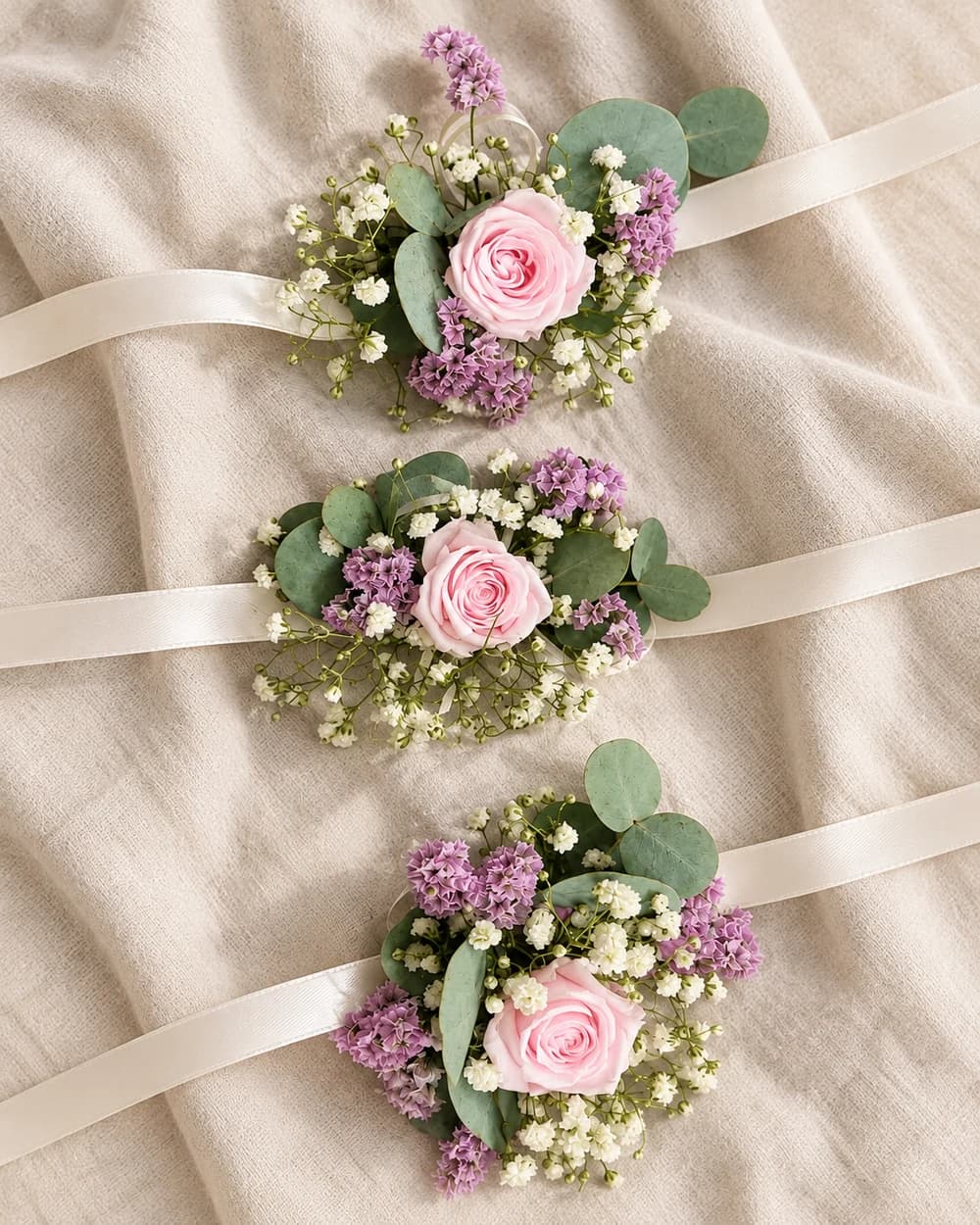 Blumenarmband 01: Hochzeitsfloristik