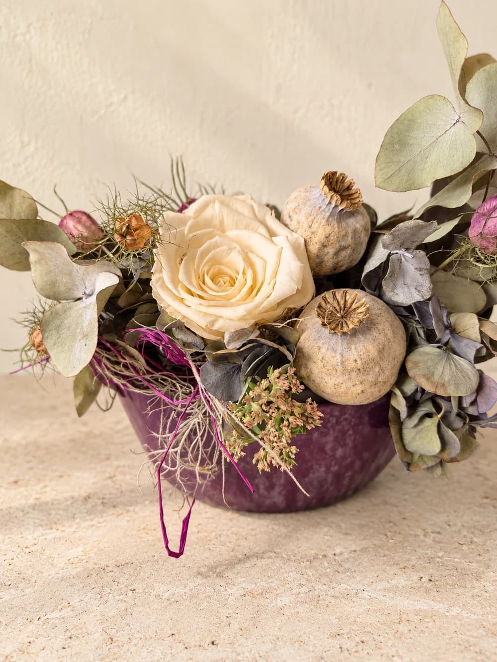 Gesteck 07: Schalen und Gestecke